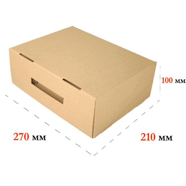 Обувная коробка 270*210*100 Е Бурый